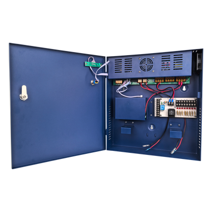 Fuente de poder profesional PoE (Power over Ethernet) de 8 puertos con capacidad total de 360W, diseñada específicamente para sistemas de