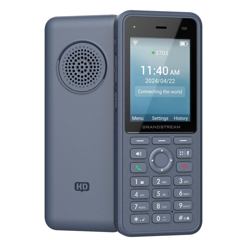 Teléfono IP Wi-Fi Inalámbrico WP836 / Wi-Fi 6 Doble Banda / IP69K Resistente a Exteriores / Batería 3000 mAh / 4 Conferencias / Bluetooth Integrado
