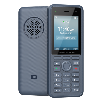 Teléfono IP Wi-Fi Inalámbrico WP836 / Wi-Fi 6 Doble Banda / IP69K Resistente a Exteriores / Batería 3000 mAh / 4 Conferencias / Bluetooth Integrado