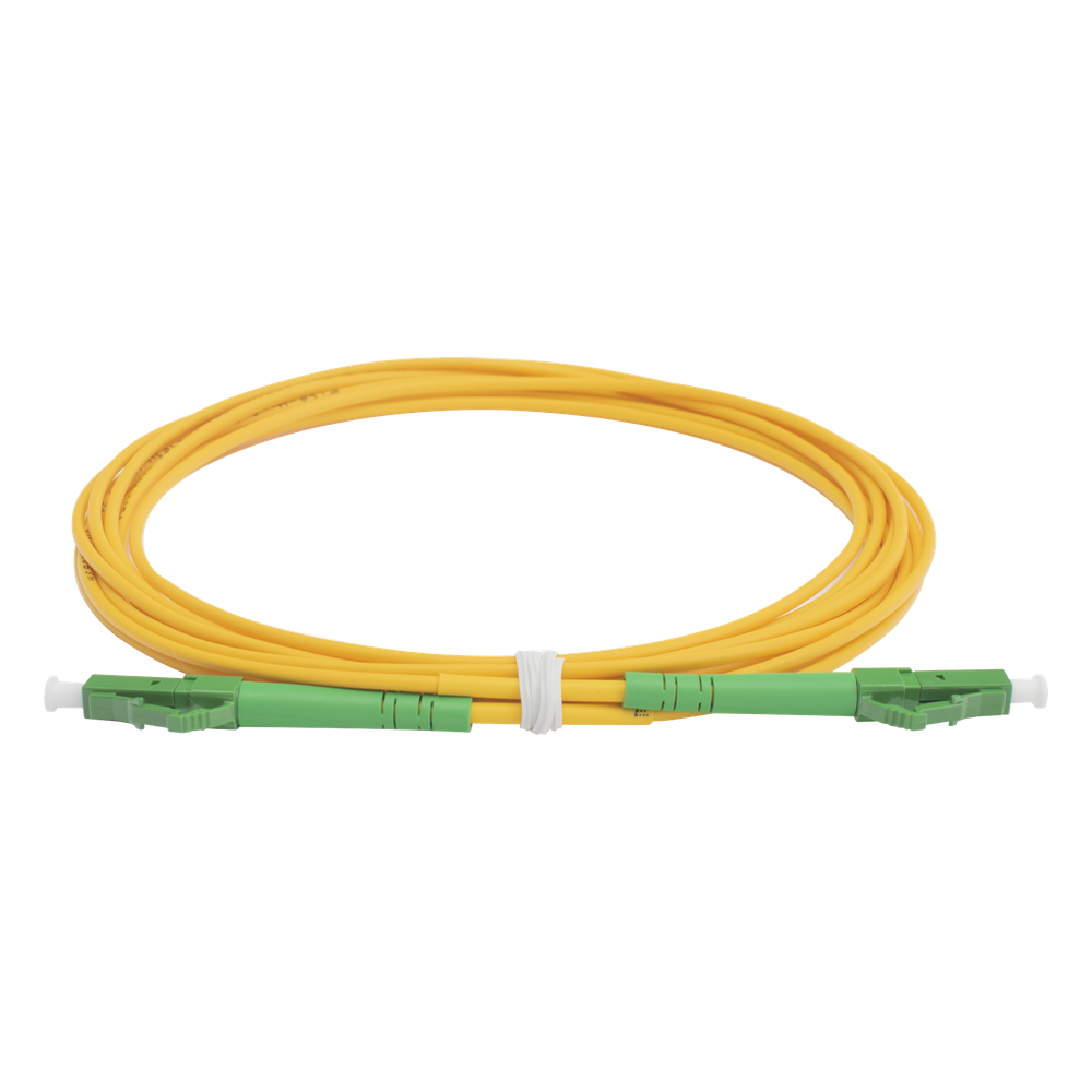 Jumper de Fibra Óptica Monomodo LC/APC-LC/APC Simplex de 3 Metros (9.84 Pies), 2mm