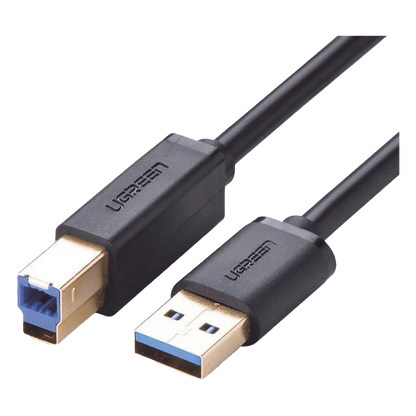 Cable USB-A 3.0 macho a USB-B macho / Ideal para Impresora, Escáner, Pianos, Barras de sonido, etc. / Plug & Play / Compatibilidad Universal / 2