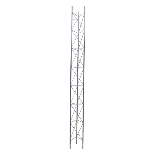 Tramo de Torre Arriostrada de 3m x 35cm, Galvanizado por Inmersión, Hasta 45 m de Elevación. Zonas Húmedas
