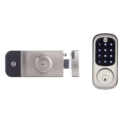 Cerradura Digital para Exteriores / Teclado Digital Táctil / Control Remoto App Yale / Compatible Zigbee-Z Wave Plus / Resistente Intemperie / Hasta