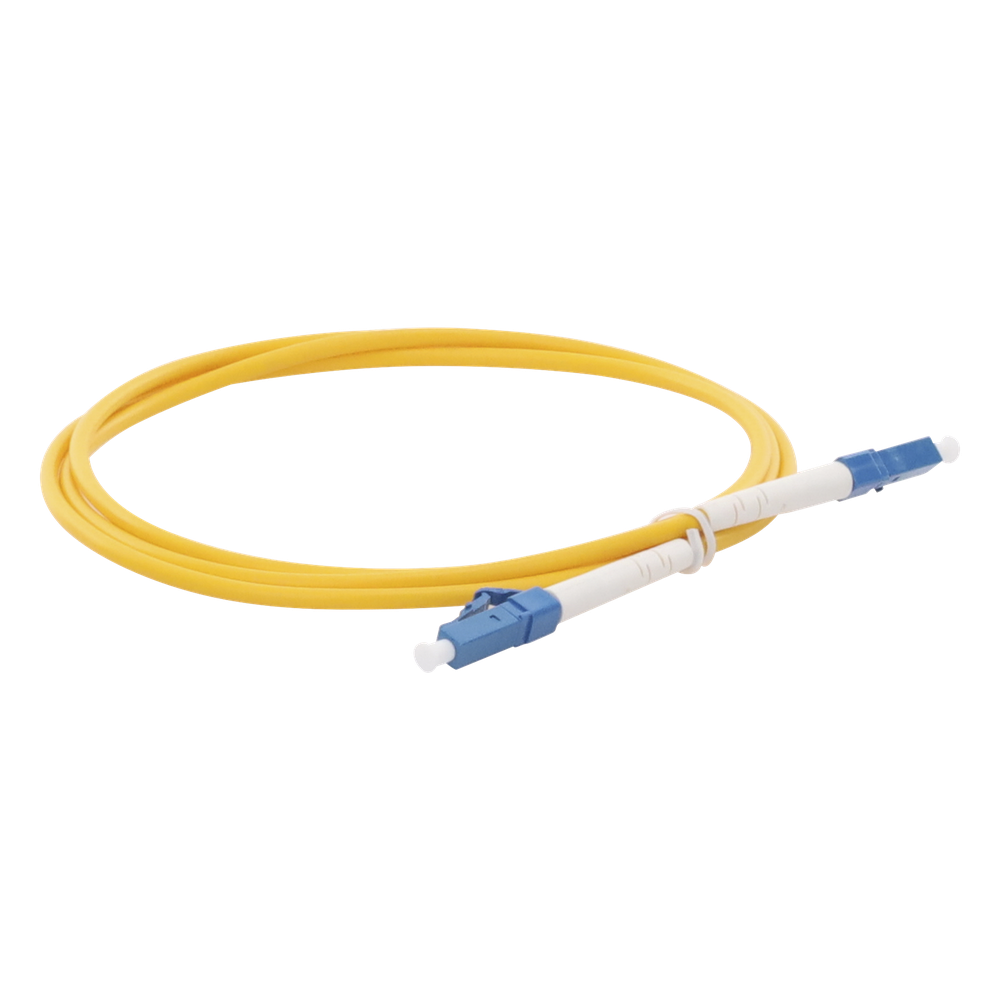 Jumper de Fibra Óptica Monomodo LC/UPC-LC/UPC Simplex de 1 Metro (3.28 Pies), 3mm