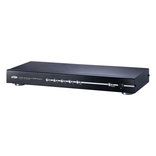 Switch HDMI de 4 puertos con salida dual