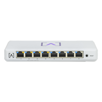 Switch Gigabit PoE+ Administrable / 8 puertos 10/100/1000 Mbps (4 de ellos PoE+ 802.3af/at) / Hasta 60W / Administración nube gratuita / Presupuesto