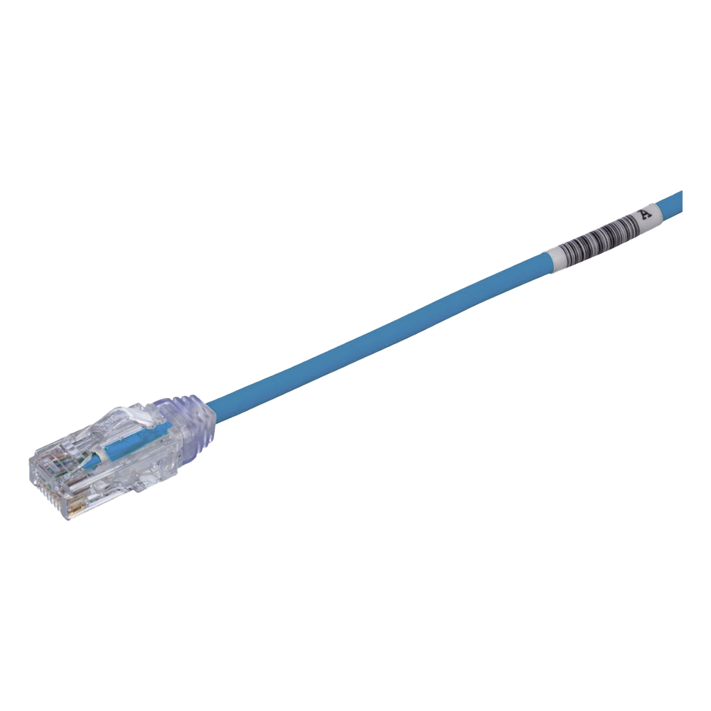 Cable de Parcheo TX6, UTP Cat6, Diámetro Reducido (28AWG), Color Azul, 10 Metros (32.81 Pies)
