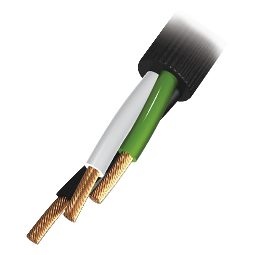 Cable de Uso Rudo / 3 Hilos / Calibre 14 AWG / 600 V / Rollo 100 m