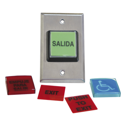 Botón de Salida / MÚLTIPLES Placas/ Luz LED /2 Años Garantia