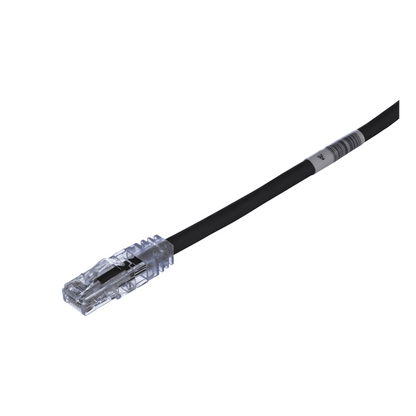 Cable de Parcheo TX6, UTP Cat6, 24 AWG, CM, Color Negro, 2.13 Metros (7 Pies)