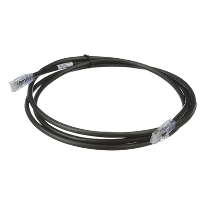 Cable de Parcheo UTP, Cat6A, 24 AWG, CM, Color Negro, 0.91 Metros (3 Pies)