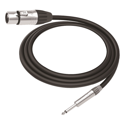 Cable de Audio | XLR 3 Polos Hembra a Plug 1/4 in mono | Conector Seetronic Serie M SCMF3 - MP2X | Longitud 5m