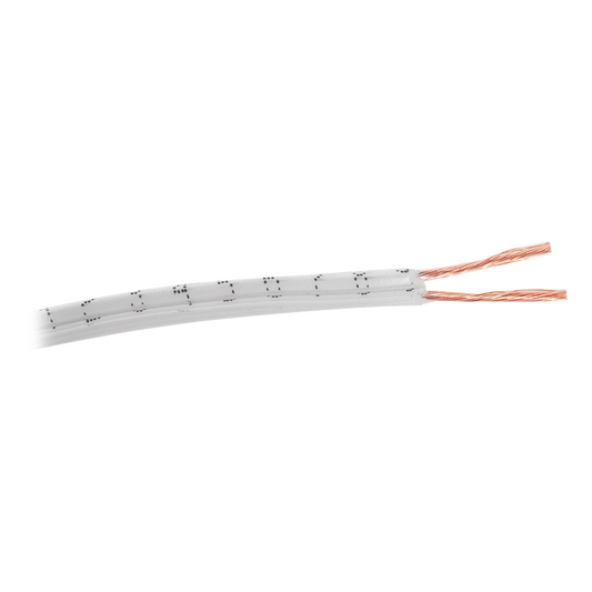 Cable POT 2 x 18 AWG / 100 Metros (328.08 Pies) / NOM-063-SCFI / Color Blanco / Aplicaciones en Electrodomésticos y Electrónicos
