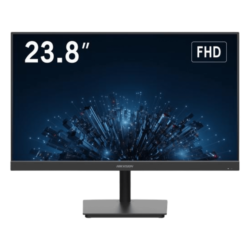 Monitor LED FullHD (1080p) de 24" / Ideal para CCTV, Oficina y Hogar / Entrada HDMI-VGA-BNC / Montaje VESA ( 75 X 75) / Uso 24/7 / Backlight E-LED