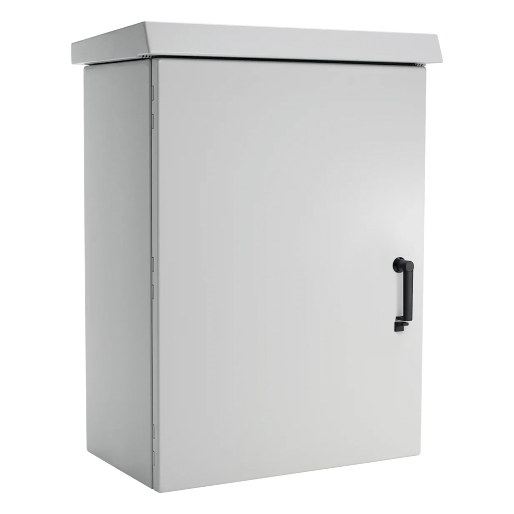 Gabinete Para Exterior OSP ComLine De 25 UR, 700 mm de Ancho, 600 mm de Profundidad, De Aluminio, Color Gris Claro Con Protección NEMA 4/12/4X/3/3R;