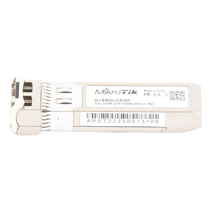 Transceptor MiniGbic SFP+ 10G LC Duplex para fibra Multi Modo 300mts