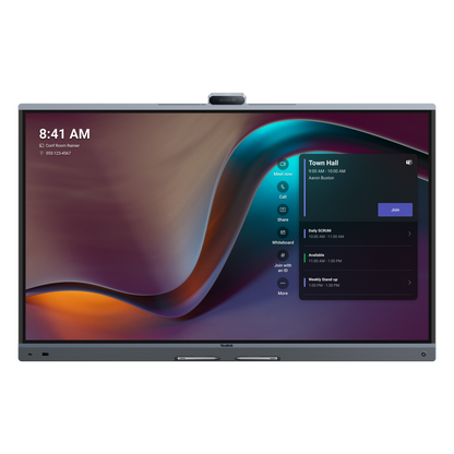 Yealink MeetingBoard 65 Pro, Centro de Colaboración Inteligente con IA, 4K UHD, Android 13, Micrófonos Integrados y Cámara Ultra Gran Angular