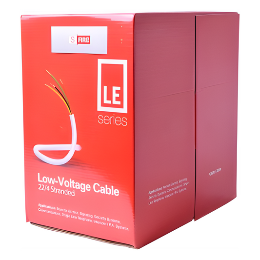 Bobina de 305 m (1000 ft) / Cable para Alarma 4x22 AWG / CCA / Blanco