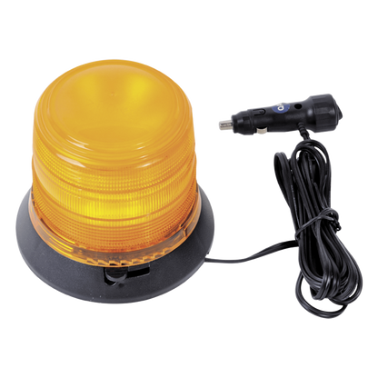 Burbuja Brillante de 6 LEDs, Color Ámbar con Montaje Magnético
