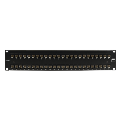 Patch Panel Ultramax. UTP, Precargado con Jacks Cat6, 48 Puertos, Plano, 2U