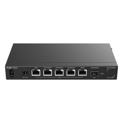 Router Balanceador con Función SD-WAN, Hasta 5 Servicios de Internet y hasta 400 clientes con desempeño de 2.5 Gbps, un puerto SFP+ 10G