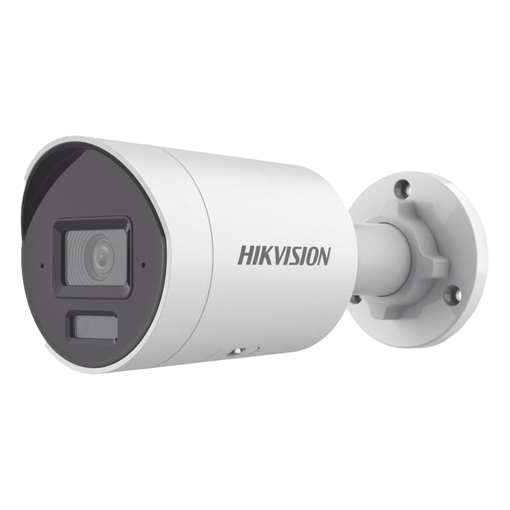 [Dual Light + 2 Micrófonos Integrados] Bala IP 8 Megapixel (4K) / Lente 2.8 mm / 40 mts Luz Blanca + 40 mts IR / ACUSENSE / Exterior IP67 / WDR 120