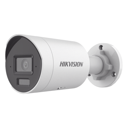[Dual Light + 2 Micrófonos Integrados] Bala IP 8 Megapixel (4K) / Lente 2.8 mm / 40 mts Luz Blanca + 40 mts IR / ACUSENSE / Exterior IP67 / WDR 120