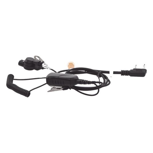 Micrófono de solapa con audífono discreto p/ kenwood serie g/ 3230/ 2102G/ 2202L/ 2212L/ 2170/ 2360/ 2302/ 2312/ 2000/ 2402/ NX220/ NX240/ TKD240