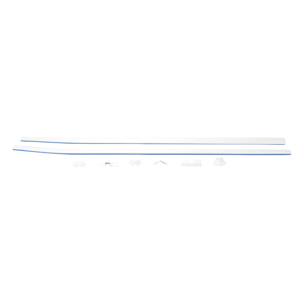 El Kit de Canaleta 90° Con División Ideal Para Organizar y Ocultar cables en esquinas o en instalaciones con ángulos de 90°., Con Cinta Adhesiva Para