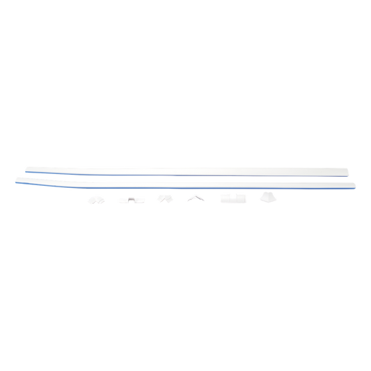 El Kit de Canaleta 90° Con División Ideal Para Organizar y Ocultar cables en esquinas o en instalaciones con ángulos de 90°., Con Cinta Adhesiva Para