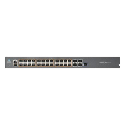 Switch cnMatrix EX2028-P capa 3 de 28 puertos (24 PoE Gigabit 802.3af/at, 4 SFP+) administración cnMaestro On-Premises (MX-EX2028PxA-U)