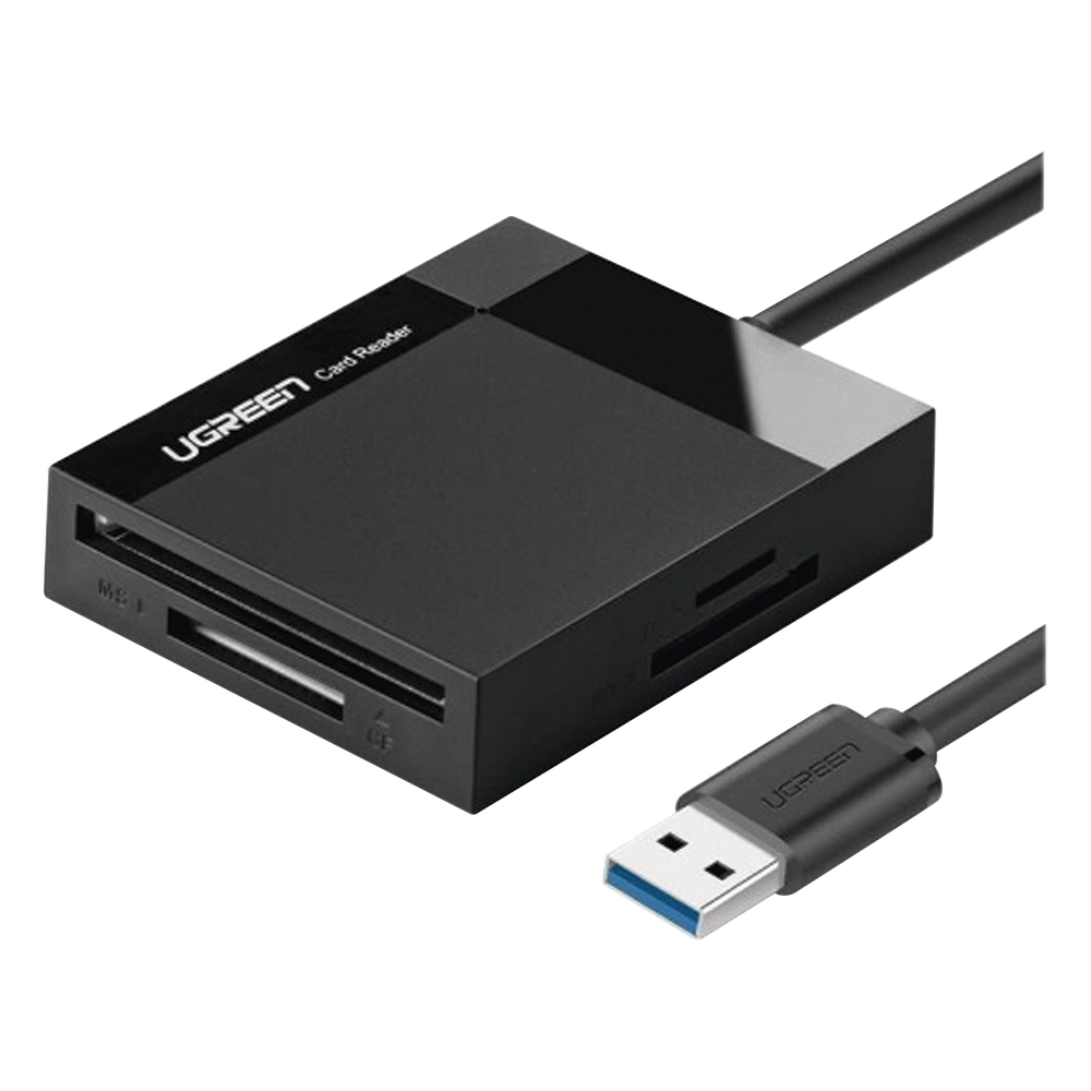 Lector de Tarjetas USB-A 3.0 a CompactFlash (CF)/ MemoryStick (MS)/ TransFlash (TF)/ SecureDigital (SD) | 4 en 1 | 5Gbps | Hasta 2TB | Soporta