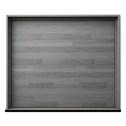 Puerta de Garage de Alta Calidad / Estilo Americano / Acabado Laminado PREMIUM / Color Gris / 20x8 Pies.