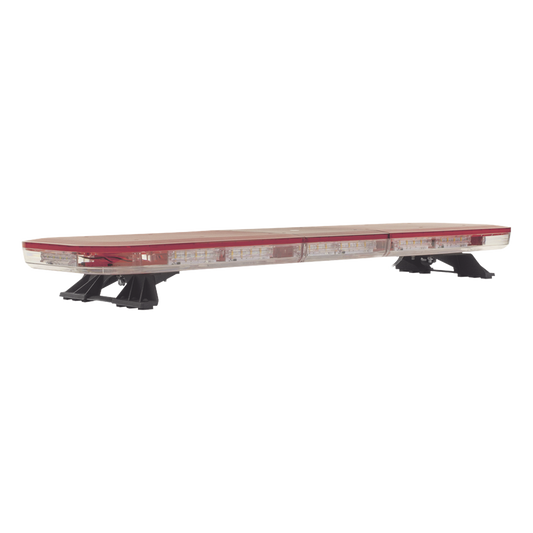 Barra de luces LED de 47", 124 LED, con control de tráfico en color ámbar, dual color rojo/claro, ideal para equipar ambulancias y unidades de