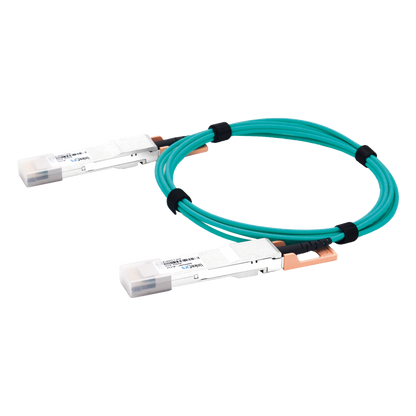 Cable AOC QSFP-DD de 400 Gbps a 400 Gbps / Cable de fibra óptica Activo / Longitud: 3 metros
