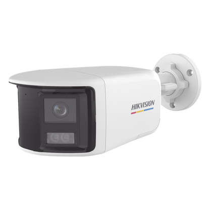 [ColorVu + Panoramica + Dual Light] Bala TURBOHD 3K (5 Megapixel) / Micrófono Integrado / Visión 180° / Imagen a Color 24/7 / 40 mts Luz Blanca + 40