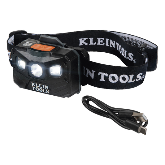 Lámpara Luz LED Frontal Recargable de 400 Lúmenes, Apagado Automático, con Correa de Tela, Adaptable y Ajustable a Gorros, Cascos, Cachuchas o
