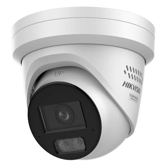 [Dual Light]Turret IP 12 Megapixel / Lente 2.8 mm / 30 mts Luz Blanca + 30 mts IR / ACUSENSE / Exterior IP67 / WDR 120 dB / PoE / ONVIF / Micro SD