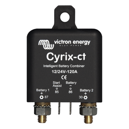 Cyrix-CT 12/24 V 120 A / Combinador Inteligente de Baterías en Vehículos y Embarcaciones