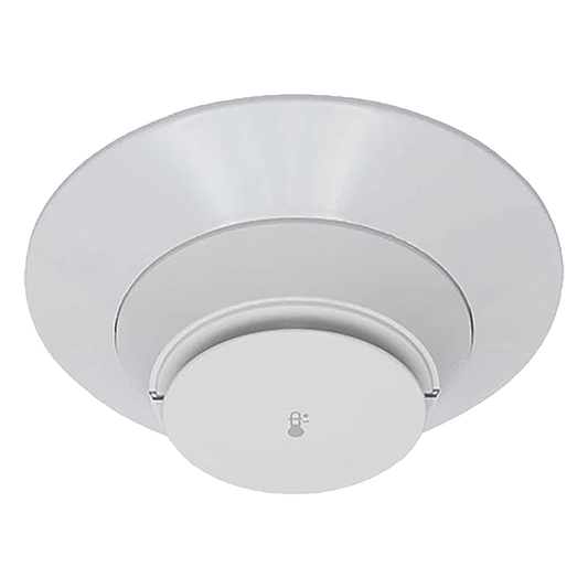 Sensor térmico direccionable de tasa de aumento con respaldo fijo a 57°C, color blanco, protocolo LiteSpeed