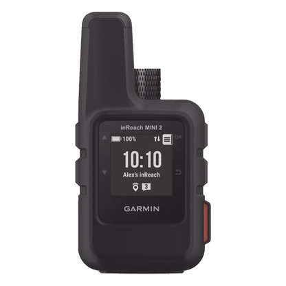 GPS portátil inReach® Mini 2 / Pantalla Monocroma Transflectiva 23 x 23 mm / Resolución 176 x 176 píxeles / Batería Recargable de Iones de Litio