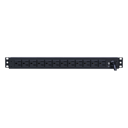 PDU Básico Para Distribución de Energía, Con 12 Tomas NEMA 5-15R Traseras, 1UR, 15 Amp, 120 Vca