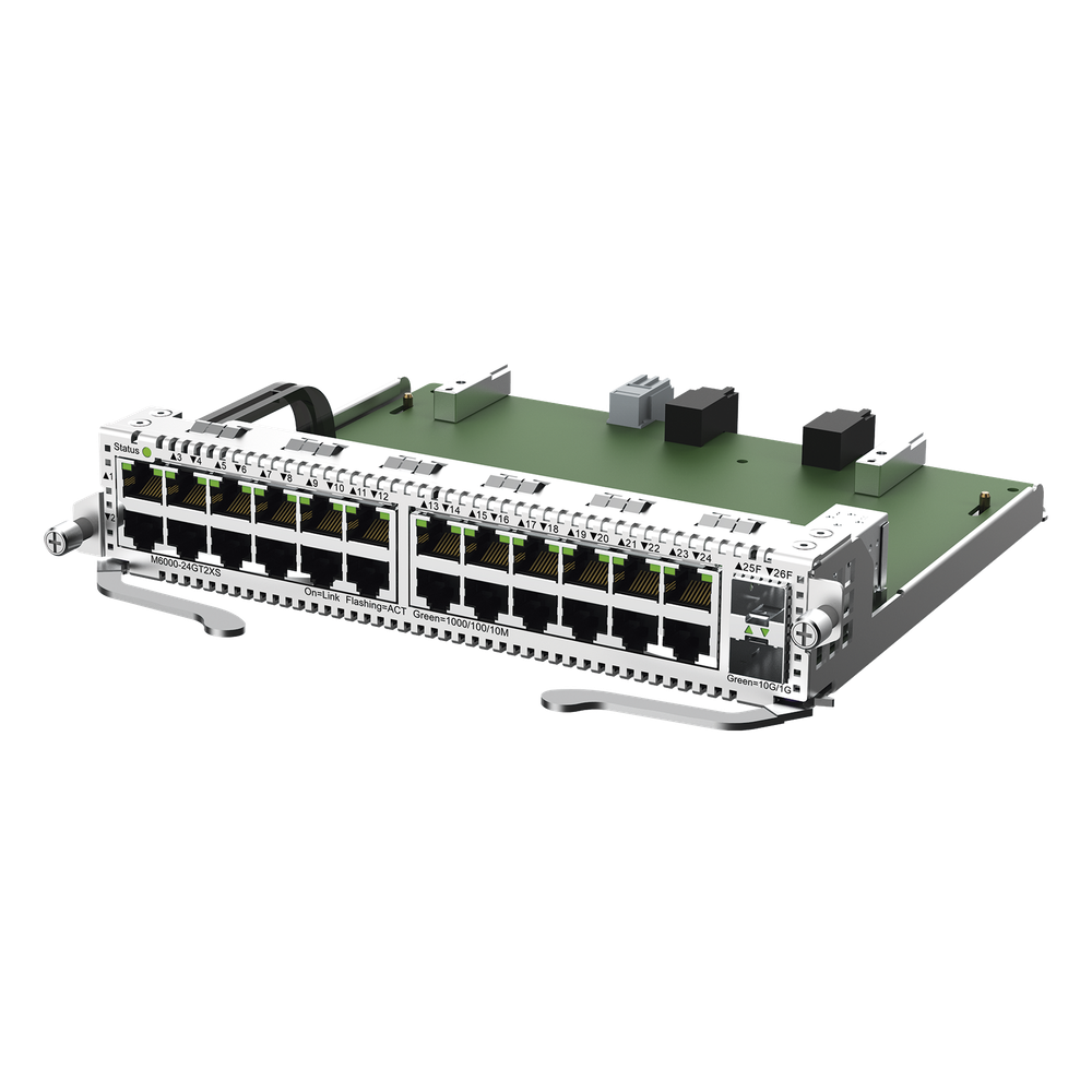 M6000-24GT2XS 24 ptos giga RJ45 y 2 SFP+ lc para RG-NBS6002