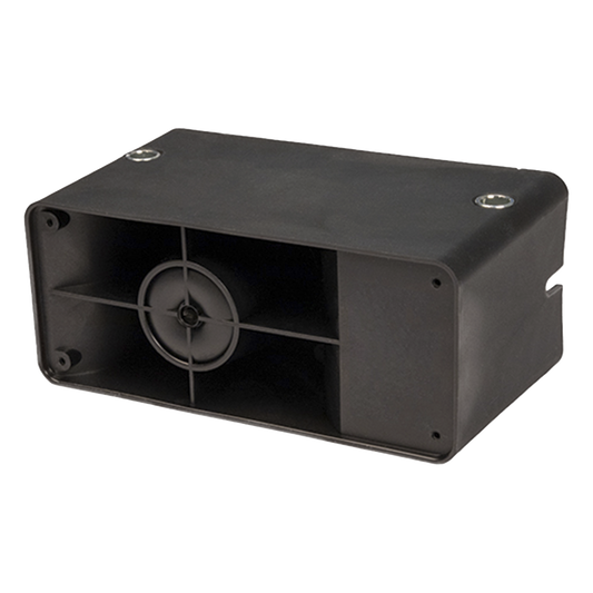 Alarma de reversa vehicular con montaje universal, 12-24 Vcc, 117 dBA