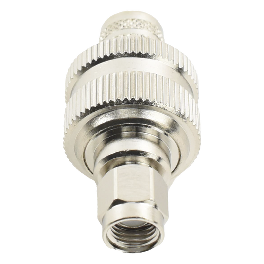 Conector SMA Macho Inverso de Anillo Plegable para RG-8/U, 9913, LMR-400, Níquel/ Oro/ Teflón