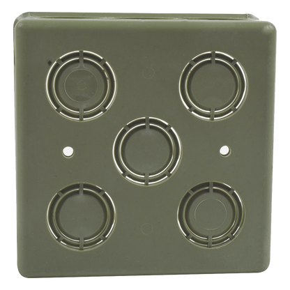 Caja Cuadrada de 1/2" - 3/4" para PVC Conduti Pesado.