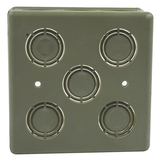 Caja Cuadrada de 1/2" - 3/4" para PVC Conduti Pesado.