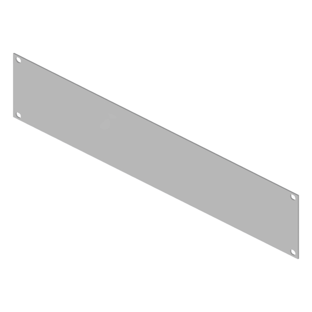 Tapa Ciega para Rack 19 in / 2 Unidades (2U) / Acero Calibre 14 / 483 mm x 88 mm (19.02 in x 3.46 in) / Pintura Electrostática Blanca / Componente