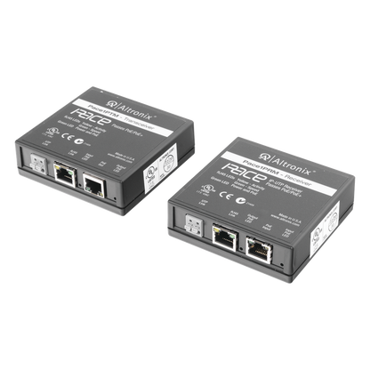 Kit extensor IP y PoE por cable UTP CAT5E hasta 500 mts @ 100 mbps
