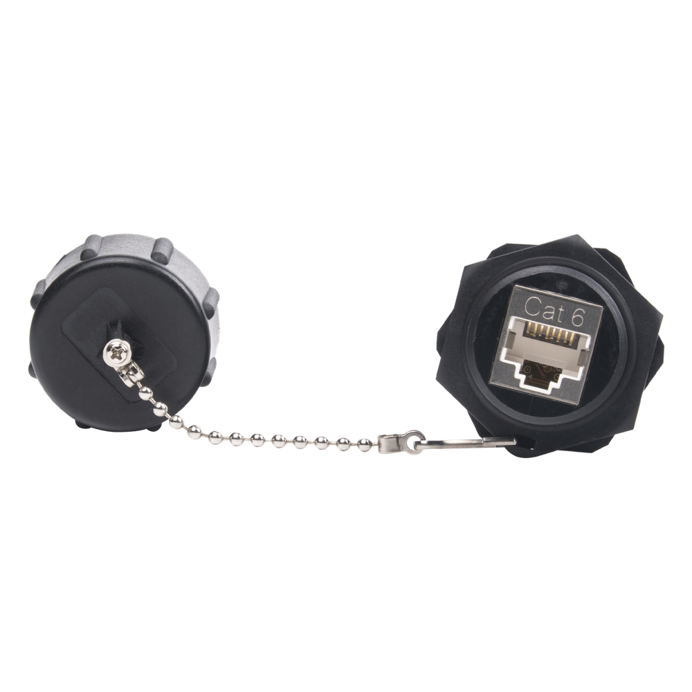 Acoplador Industrial RJ45-RJ45 Categoría 6 Blindado IP67 (Waterproof)